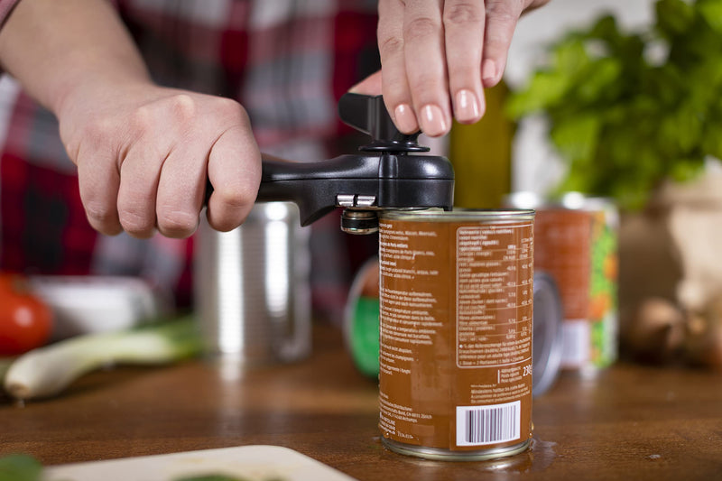 Kuhn Rikon Auto Safety LidLifter/Can Opener with Ring-Pull, 8 x 2.5 x 2.75 inches, Red Can Opener