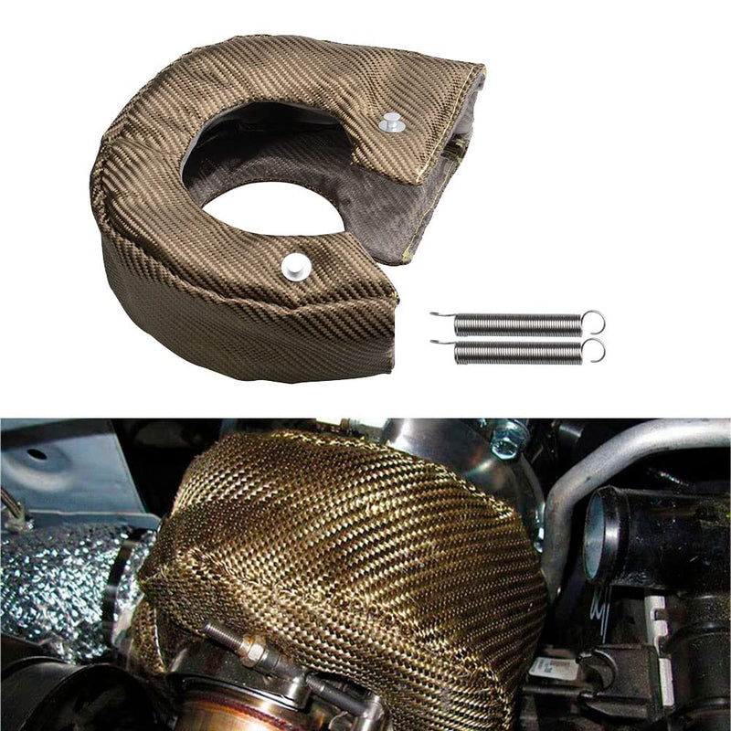 T4 Titanium Turbo Blanket Turbocharger Heat Shield With Fastener Springs T4