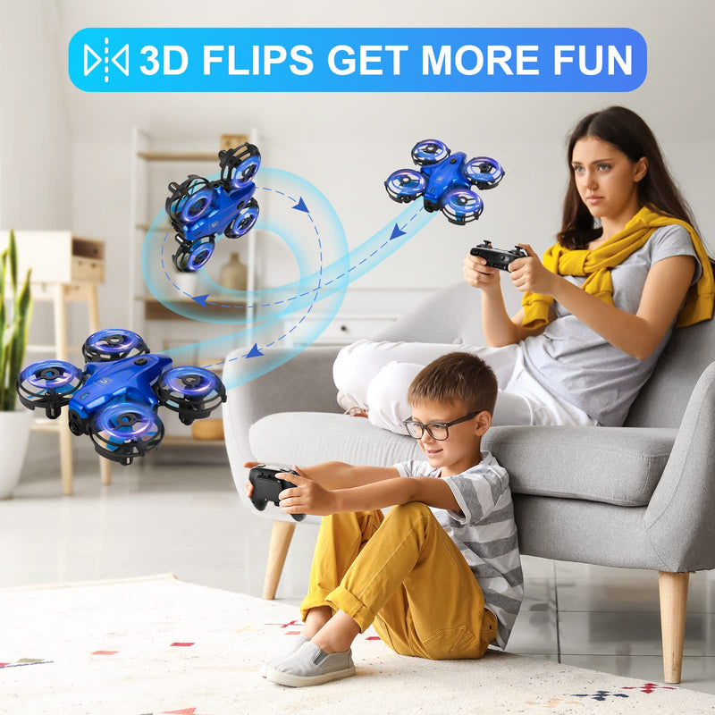 Drones for Kids, ACIXX RC Mini Drone for Kids and Beginners, RC Quadcopter Indoor with Headless Mode, Small Helicopter with 3D Flip, Auto Hovering, Great Birthday Christmas Gift for Boys and Girls Blue