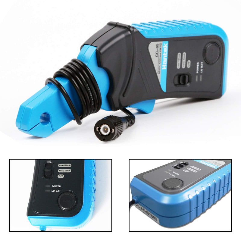 Hantek CC-65 AC/DC Multimeter Current Clamp Meter with BNC Connector Up to 20 kHz 20mA to 65A DC