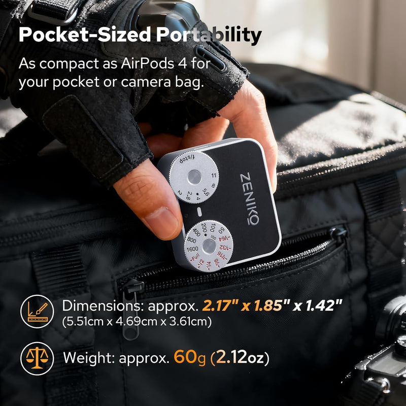 ZENIKO ZA12 Camera Flash Speedlite, CCT 6500K±200K Small Camera Flash for Fujifilm X-T30 X-T5 Sony ZV-E10 Nikon Panasonic Olympus Ricoh GR3/4 SLR Cameras