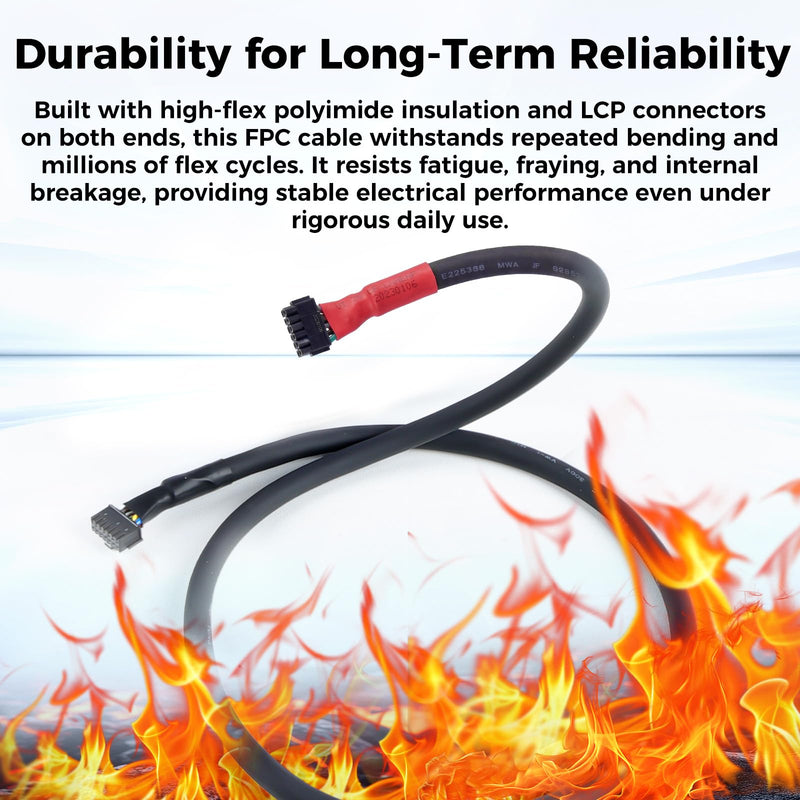 Creality Official K2 Plus Print Head Cable, Original Hotend Mainboard Connector Wire, 1250mm FPC Flat Flexible Cable Replacement for Extruder, Nozzle Adapter Cable for Creality K2 Plus 3D Printer