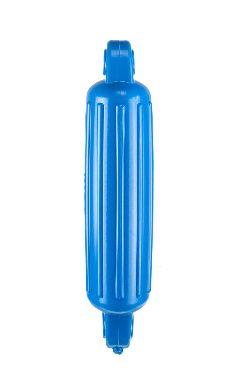 Attwood 9356D1 Softside Oval Boat Fender with Thick-Wall Reinforced Eye Ends Blue One Size 4" dia.