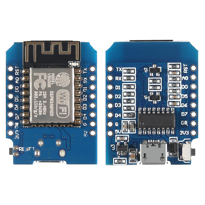 10pcs ESP8266 ESP-12F NODEMCU LUA Mini Wireless D1 Module Nodemcu Lua 4M Bytes WLAN WiFi Internet Development Board Compatible with WeMos D1 Mini Nodemcu Lua
