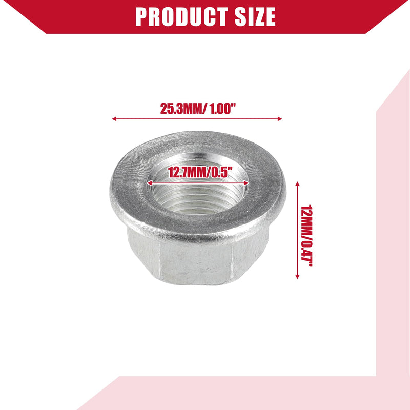90305PAAA01 90305P0G003 Power Steering Pump Pulley Nut for Honda Accord 1995-2012 for Honda Civic 1996-2011 / Inner/Durable Metal/ 1 Pcs Silver Tone