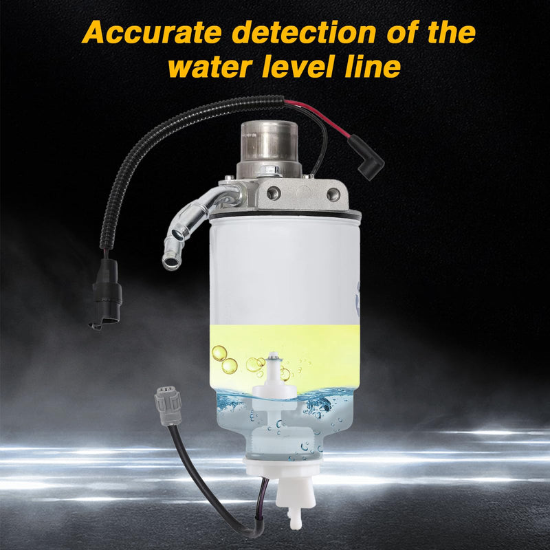 Diesel Water in Fuel WiF Sensor with Drain Valve Fuel Filter Sensor Compatible with Chevy Silverado 2500 3500 GMC Sierra 2500 3500 2001-2011 GM 6.6L Duramax LB7 LLY LBZ LMM LM1 Replace#12639277