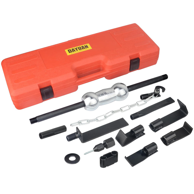 13PC Dent Puller with Slide Hammer Auto Body Truck Repair Tool Kit Set, Heavy Duty Auto Body Dent Repair Tool Kit, Automotive Dent Remover