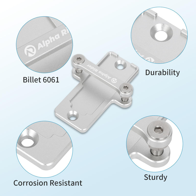 Motoparty Billet Flex Fuel Sensor Mount/Bracket for GM 13577429 57824279 Ethanol Bracket AEM 30-2200