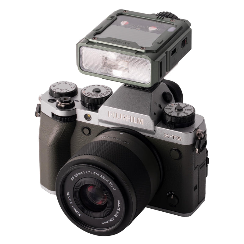 VILTROX TTL Flash for Fujifilm, GN16 Small Flash for Fuji Camera, 1800mAh Li-on On Camera Flash, 26W/s 6500K Mini Flash, 1s Fast Recycle, 650 Full Power Flashes (Spark Z3-F, Green)