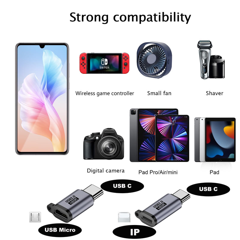 USB Adapter kit, Including USB3.0/USB C/Micro/MINI/IP/Type-C and 11 Other converters and SIM Tools, 1.5-Meter 100W high-Power Data Cable, Mountain Buckle Travel Bag.