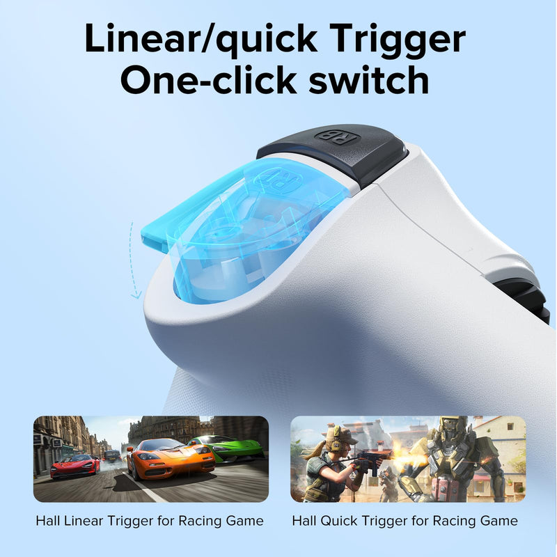 ZIKE Z331 Gaming Controller with Hall Effect Joysticks & Triggers | USB-C Mobile Gamepad for iPhone 15/16/17 & Android，Wireless Controller for PC, Xbox, Steam, Smartphones