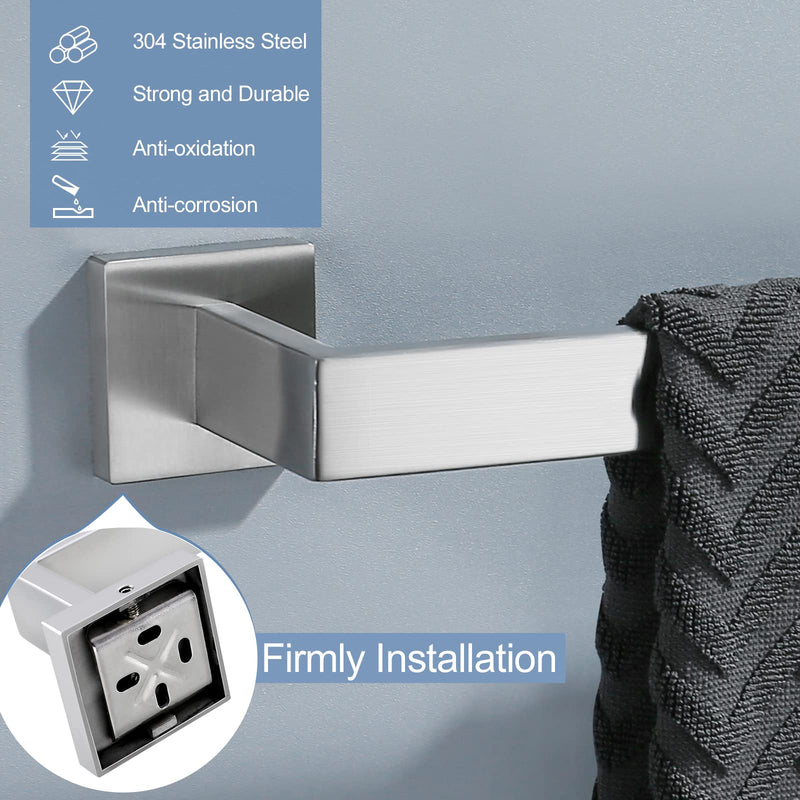 Single Towel Bar Brushed Nickle Bathroom Hardware Accessories Towel Holder for Bathroom,Wall Mount Stainless Steel 23.6 Inch