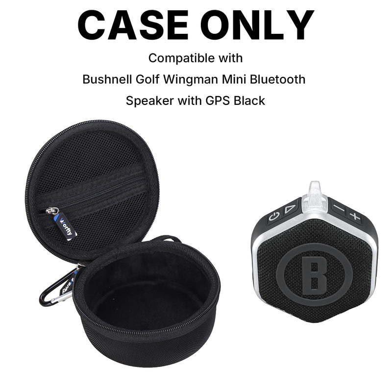 Case for Bushnell Golf Wingman Mini GPS Speaker - Hard Travel Protective Carrying Storage Bag, Box Only Black