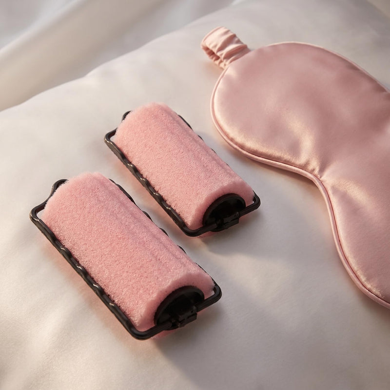Baluue 6pcs Heatless Sponge Hair Rollers - Large 4.4cm Jumbo Foam Curlers for Overnight Sleeping, Overnight Volume Curls Styling Tools for Long and Short Hair, Pink