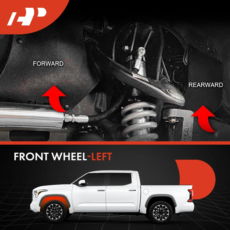 A-Premium Splash Guards Fender Liner Shields Compatible with Toyota Tundra Sequoia 2007-2020 Front and Rear 4-PC Set For Tundra Sequoia 2007-2020