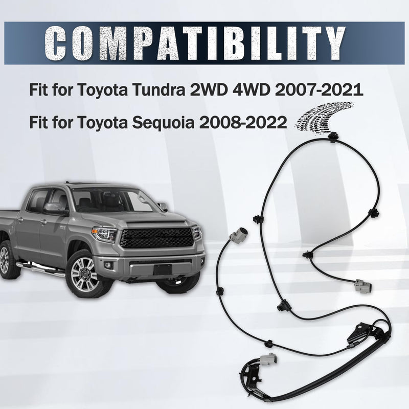 89516-0C050 ABS Rear Wheel Speed Sensor Wire Harness Compatible with Toyota Tundra 2WD 4WD 2007-2021, Fit for Sequoia 20018-2022, Wire Skid Control Sensor Rear Side 89542-0C020 89543-0C020 1 89516-0C050 Rear