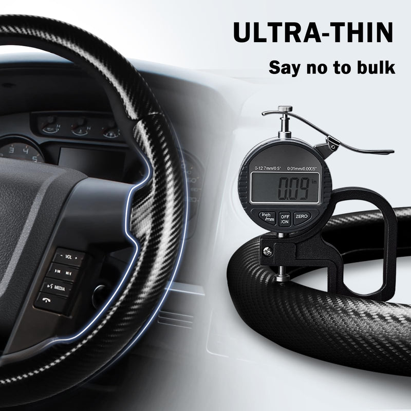 Steering Wheel Cover for Ford F150 2009-2014/ Ford Expedition 2015-2017, Car Steering Wheel Cover Protector Accessories for Ford (Matte Black) Matte Black For F150 2009-2014