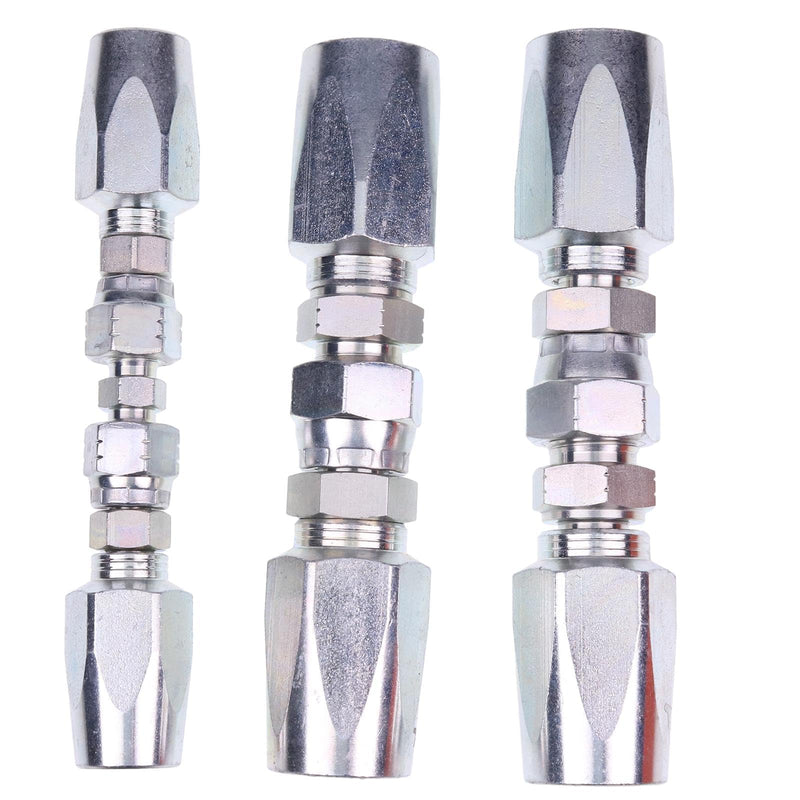 FridayParts Hydraulic Hose Field Repair Kit 1/4", 3/8", 1/2" ID for 2-Wire Hydraulic Hoses