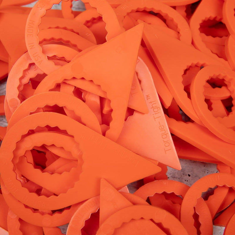 33mm Loose Lug Nut Indicators – 100pc Bulk Pack – Made in USA (Orange, Wholesale) Orange 100 Pack