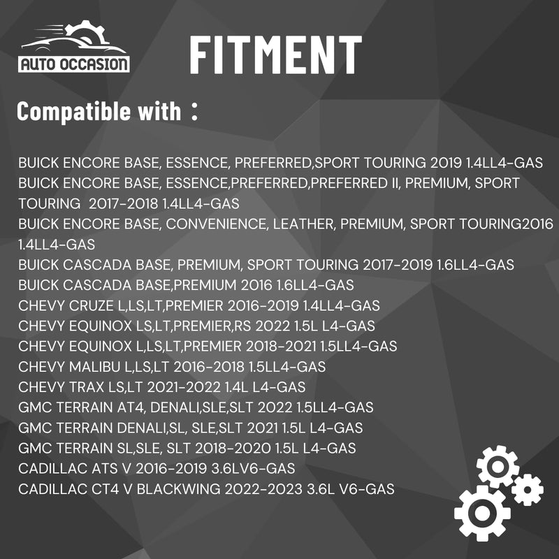 Vacuum Solenoid Valve Compatible with Buick Encore 2016 2017 2018 2019 Chevrolet Cruze 1.4L 2018 2019 2020 2021 2022 Chevrolet Equinox GMC Terrain 1.5L 55573259