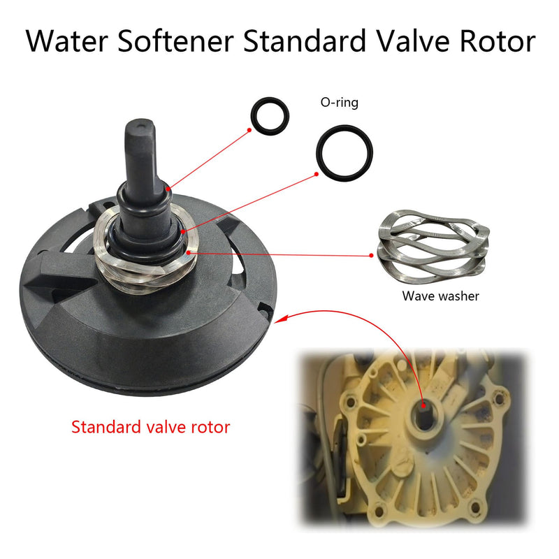 7238468 Water Softener High Flow Valve Rotor and Seal Kit Solved Leak Only Applicable to Valves with 5 Fixed Cover Screws 7238468