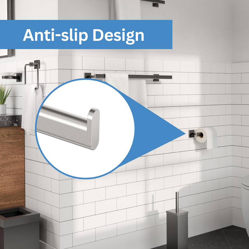 Gatco 5593 Waterline Toilet Paper Holder, Satin Nickel