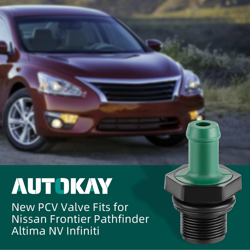 AUTOKAY New PCV Valve Fits for Nissan Frontier Pathfinder Altima NV Infiniti 11810-6N202