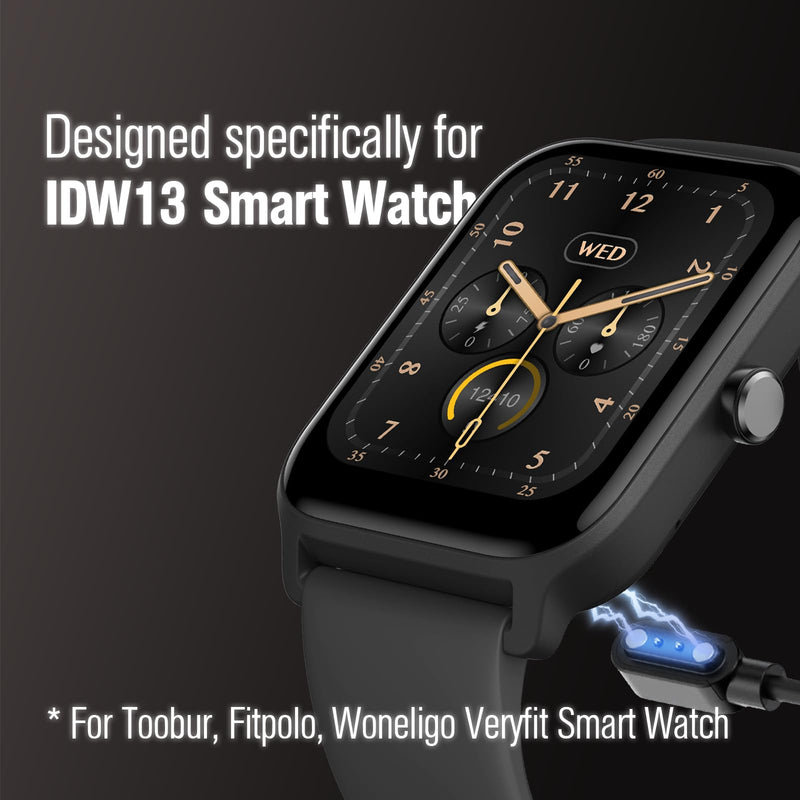 Veryfit IDW13 Smart Watch Charger for Toobur, Fitpolo, Woneligo, USB Magnetic Charging Cord Cable