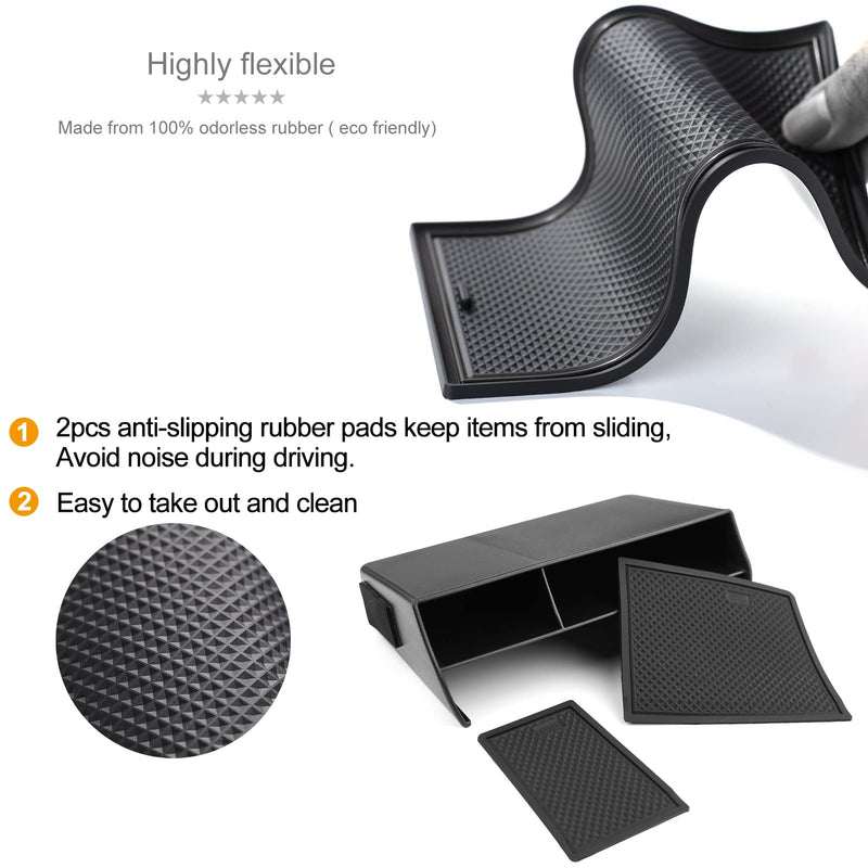 Thenice for 11th Gen Civic Center Console Organizer Caddy Glove Storage Box Compatible with Honda Civic 2022 2023 2024 2025 Central console organizer