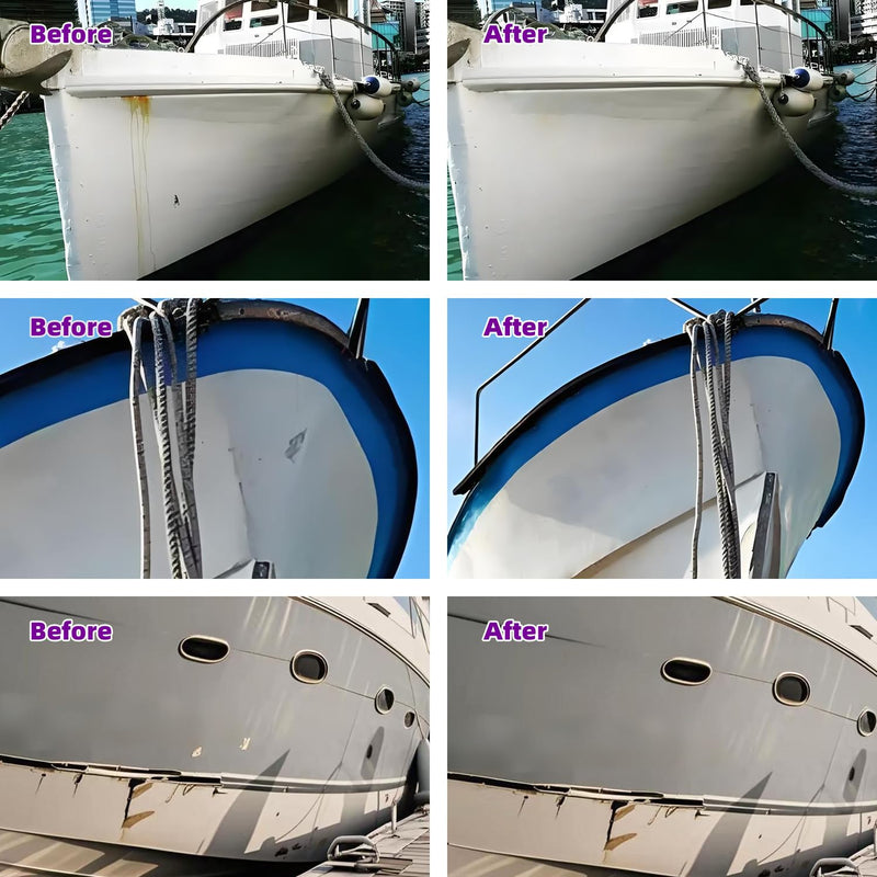 Fiberglass Boat Repair Kit, Fiberglass Repair Kit Fix Holes Chips Pit Cracks,Marine Fiberglass Repair Kit for Boats (Color Match),Epoxy Filler for Boats,Gel Coat Repair Kit for Boats
