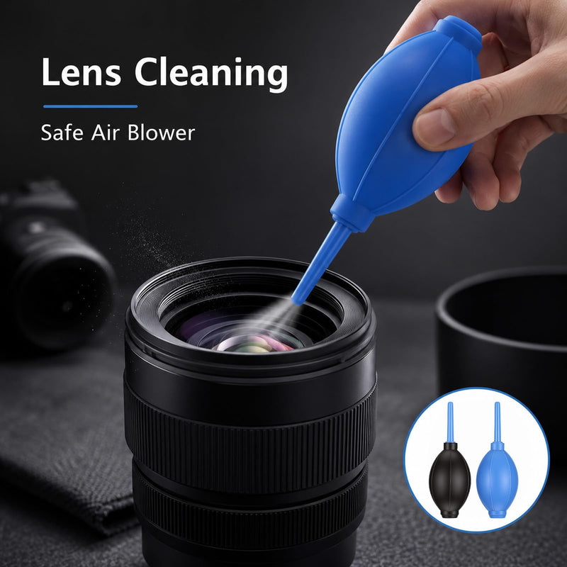 2 pcs Air Blower with Soft Brush Silicone Super Blower Blaster Pump | Dust Camera Lens Cleaner Manual Rubber Bulb Air Pump Dust Cleaner for Digital Sensor Screens Keyboards Telescope