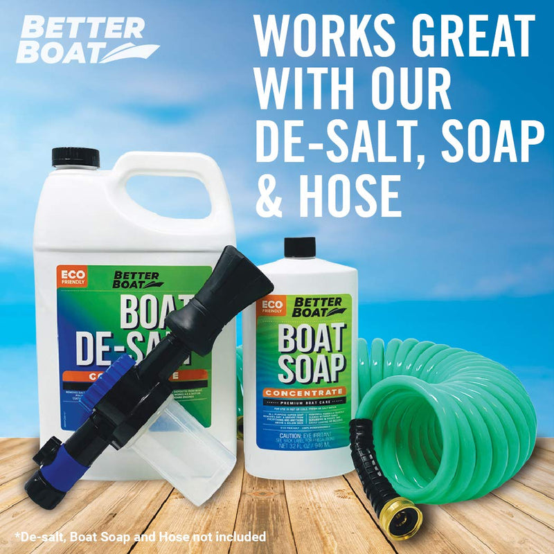 Wash Sprayer and Boat Engine Flush Kit, Water Hose Mixer for Salt Removal, Boat Flusher for Motor Muffs on Outboards and I/O, Soap Spray Car Cleaning Hose Adapter