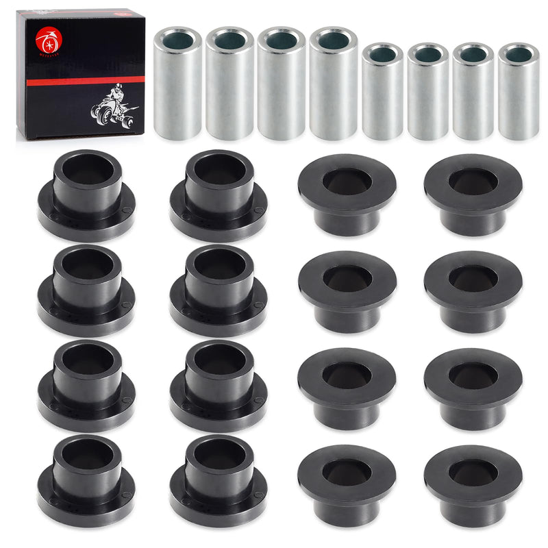 Front & Rear Shock Absorber Bushings Sleeve Kit 16Pcs For Polaris Ranger 500 570 700 800 900 1000 Diesel PRO XD
