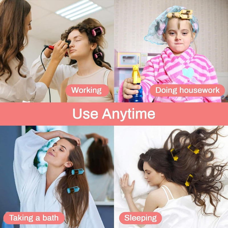 28 Pcs Soft Sponge Hair Rollers, Foam Rollers Hair, Rollers for Hairs Curling, Roller Foam Styling Hairs for Women, Curler Home DIY Curling Tool for Effortless Waves & Curls, No Heat Damage
