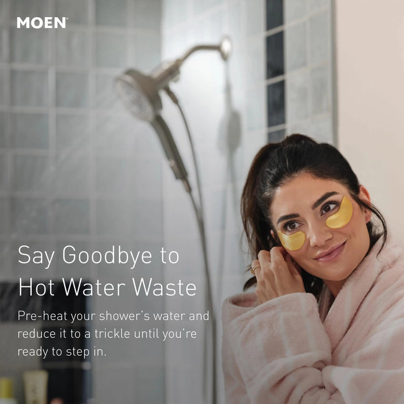 Moen Chrome Handheld That Saves Hot Water with Eco-Performance and Magnetic Docking System, 230H2EP