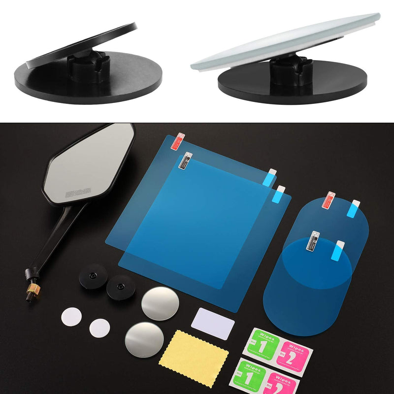 Boao 16 Pieces Car Waterproof Film Anti Rain Mirror Film Waterproof Car Blind Spot Side View Mirror Film Frameless Convex Rear View Mirror Rainproof for Cars Suv Trucks Bus