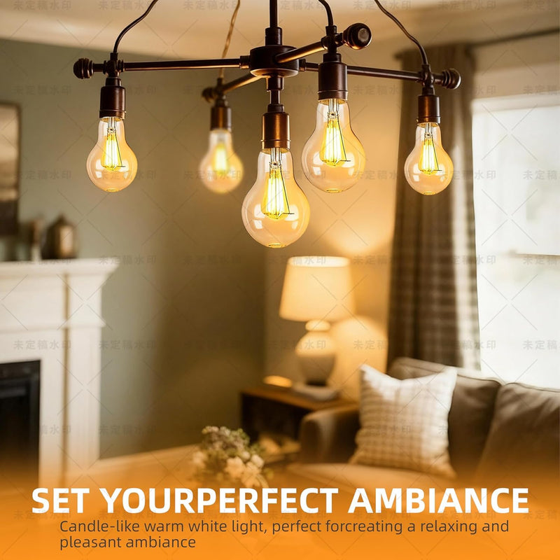 40 Watt Incandescent Light Bulbs, A19 40W Light Bulb, Dimmable, 2700K, Soft White, 12 Pack