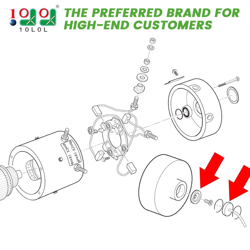  [AUSTRALIA] - 10L0L Golf Cart 36V Speed Sensor with Speed Sensor Magnet for EZGO PDS 2000 UP Electric Models,OEM# 73327-G01, 73328-G01