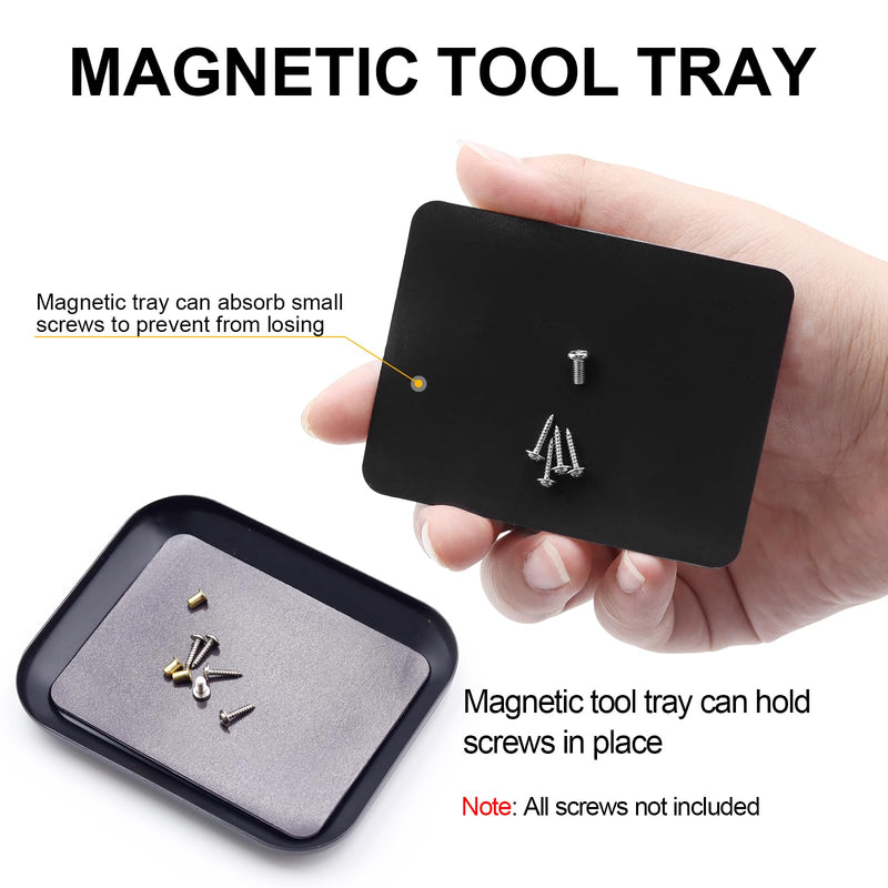 12Pcs Short Handle RC Tool Kit w/Quick Change Hex/Phillips/Flat Nut Drivers & Pliers for 1/18 1/24 Micro Crawler - SCX24, TRX4M, Axial, Traxxas, Losi Mini-T 2.0, FMS(Black) Black