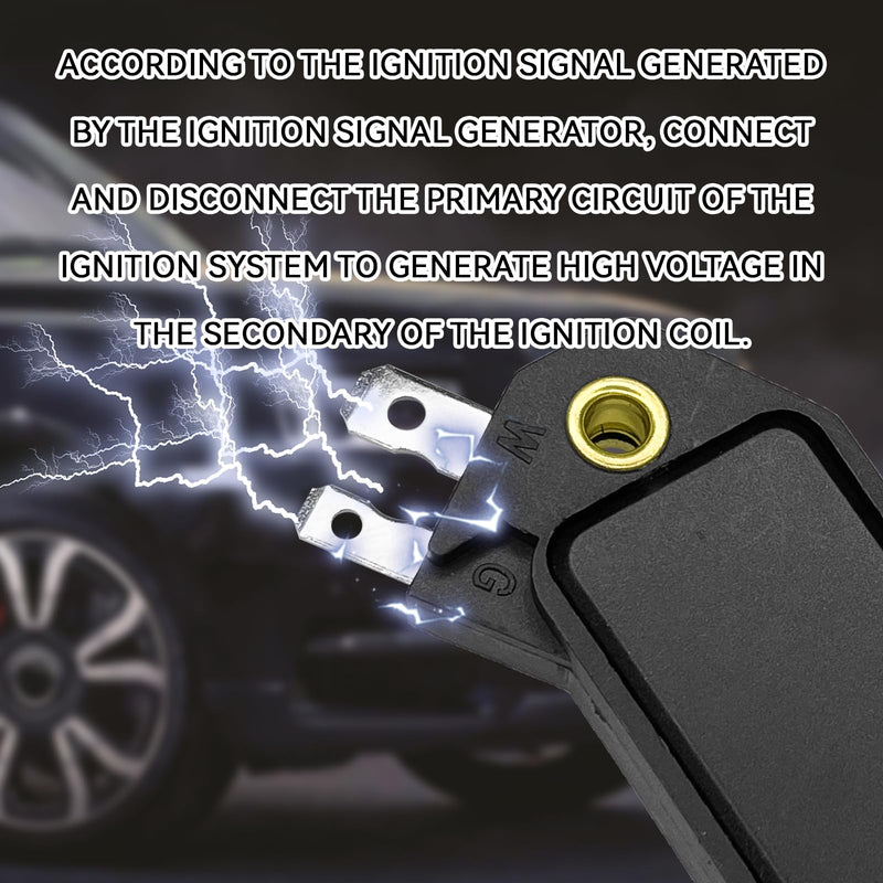4 Pin GM HEI Ignition Module, Ignition Control Module Replace OE #LX301, DM1906, 1875990,1190357, 4419628 Pcm Engine Control Module Compatible with 1974-1988 for Chevy Pontiac Olds Buick Plastic