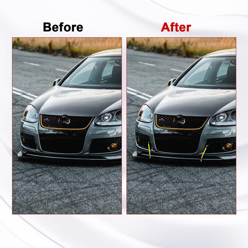 x xotic tech 2pc Adjustable 8"-11" Front Bumper Lip Splitter Diffuser Strut Rod Tie Bars Splitter Support Rods Compatible with Most Vehicles [Gold] Gold 8"-11"