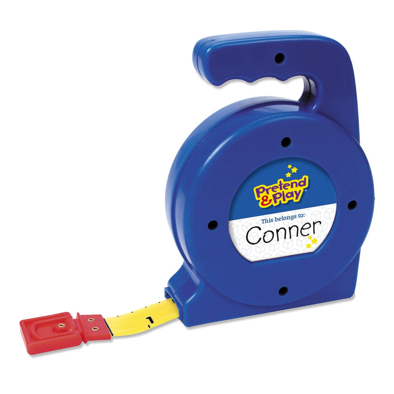 Learning Resources Pretend Play 3" Long Tape Measure - Kids Construction Toys, Preschool Activities, Pretend Play For Toddlers , Height Measurement Counting Tool, Fine Motor Skills, Homeschool Tape Measure, 3 Feet