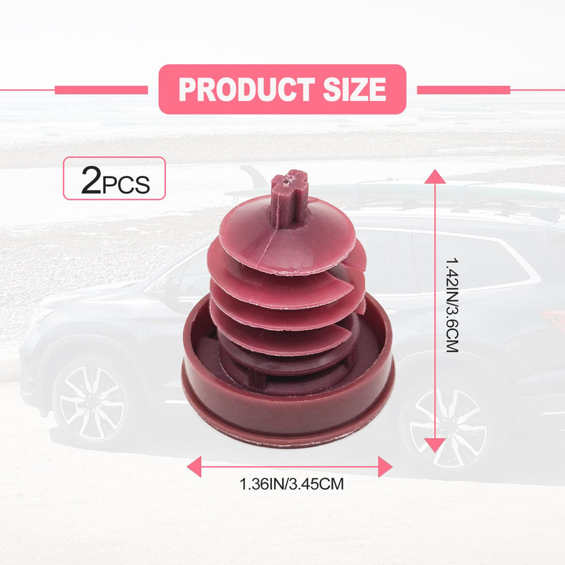 2Pcs Hydraulic Power Steering Cap, Compatible with Honda Acura, Replacement 53697-SB3-952 Power Steering Pump Reservoir Cap Plug Cover, Red