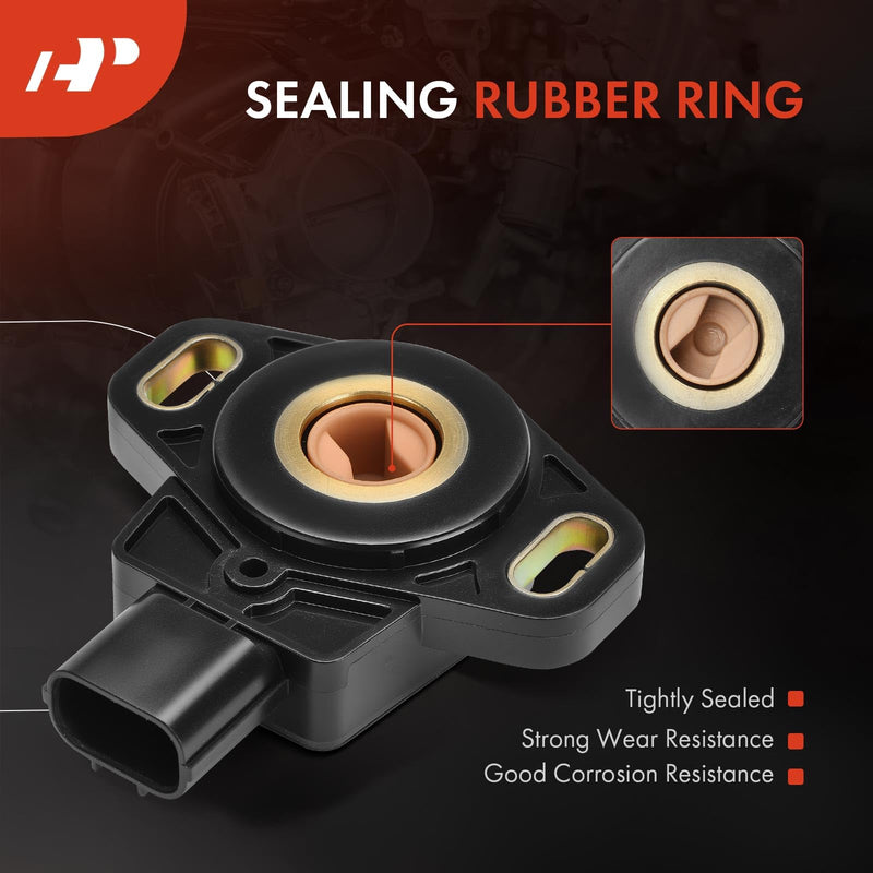 A-Premium TPS Throttle Position Sensor Compatible with Honda Civic 2001 2002 2003 2004 2005, L4 1.7L - Replace# 16400PLRA51, 16400PLRA52