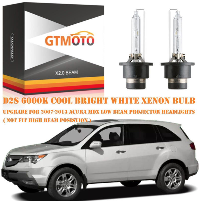 for Acura MDX RL RDX HID Headlights Low Beam 2007 2008 2009 2010 2011 2012 2013 2014 2015, TSX TL ZDX OEM 35W D2S Xenon Headlamp Bulb, 6000K Cool Bright White AFS Dipped Light D2SC1, 2-Pack