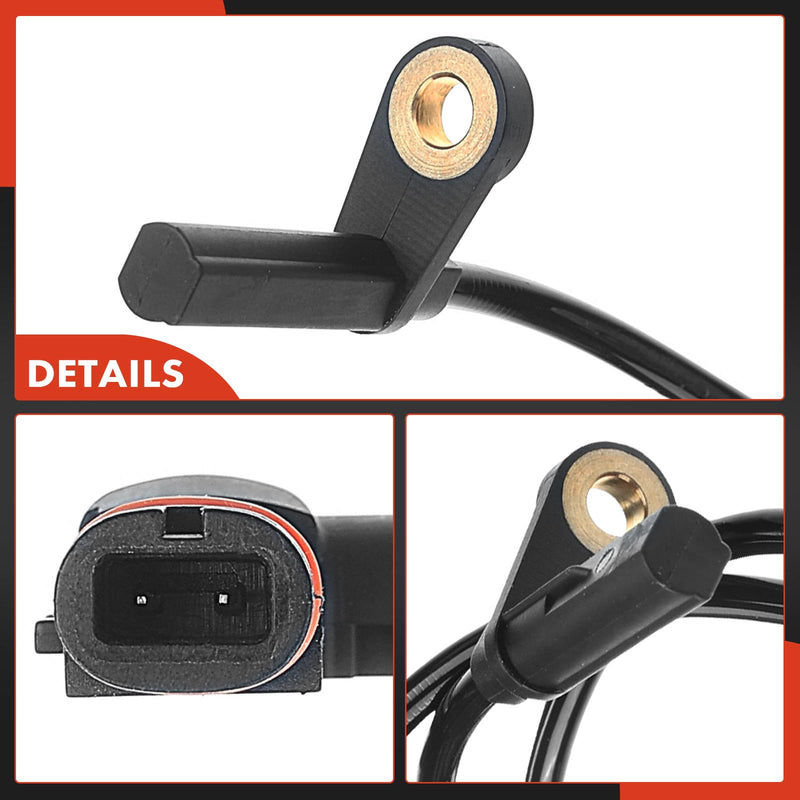 A-Premium ABS Wheel Speed Sensor Compatible with Mercedes-Benz Models - C200, C230, C240, C280, C32 AMG, C320, C55 AMG, CLK280, CLK320, CLK350, CLK500, CLK55 AMG, CLK550, SLK200, SLK300, SLK350 Pack of 2
