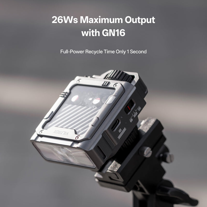 VILTROX Spark Z3 TTL Mini Camera Flash for Nikon, Gray | 6500K, GN16 High-Power, 0.1–1s Recycle Time, TTL Auto with 7 Level Manual Power Control