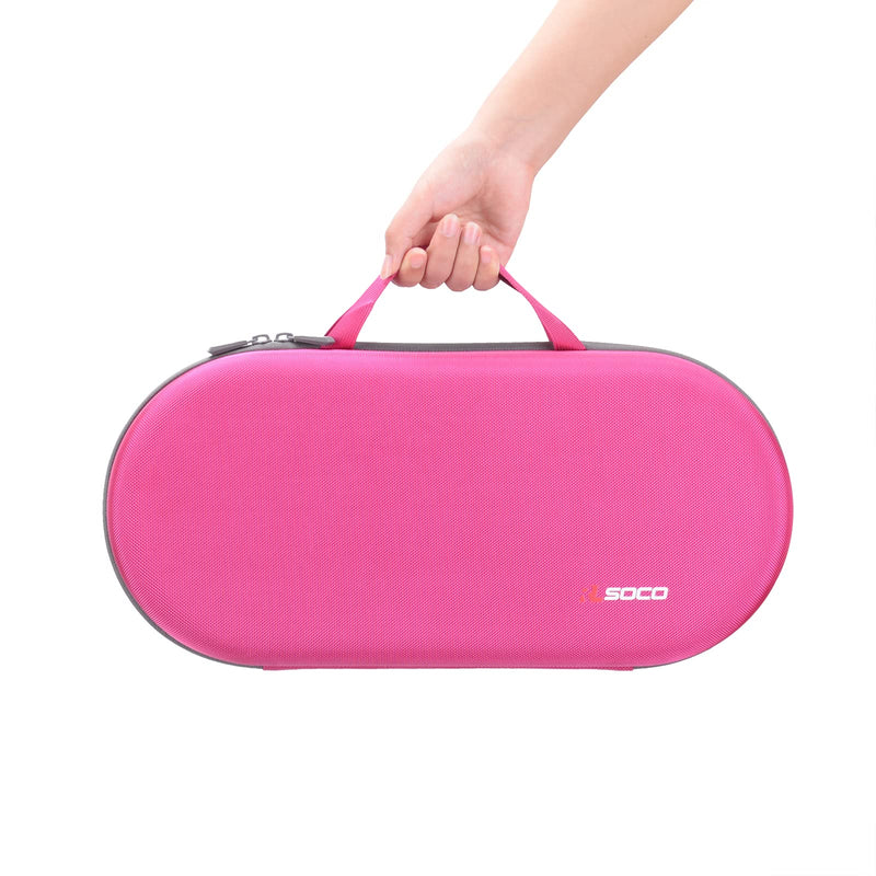 RLSOCO Hard Case for Dyson Airwrap Multi-Styler and Dryer Complete & Complete Long HS05,HS01,HS08 - Fits for 4Pcs Long Barrels or Short Barrels (Case only,Hair Styler is not Included) Pink