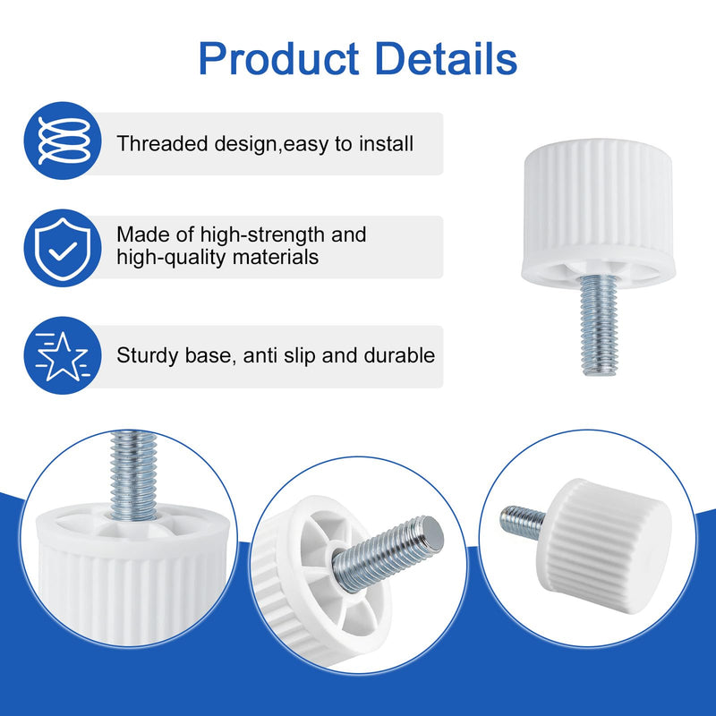 5304518536 5304518500 Freezer Foot Compatible for Frigidaire Freezer Foot Replacement Part, Made of Durable Metal Materials, Long-Lasting and Reliable