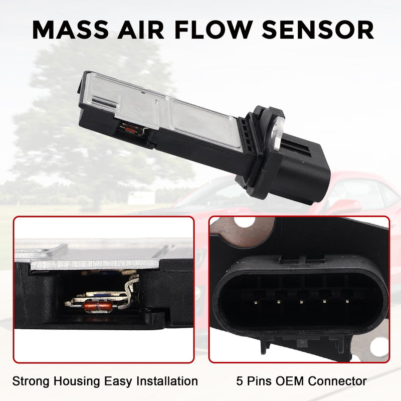 Mass Air Flow Sensor MAF Sensor Compatible with Buick Lacrosse Regal Cadillac ATS CT6 CTS SRX Chevy Camaro Colorado Equinox Impala GMC Canyon Envoy Replacement for 15865791 213-4222